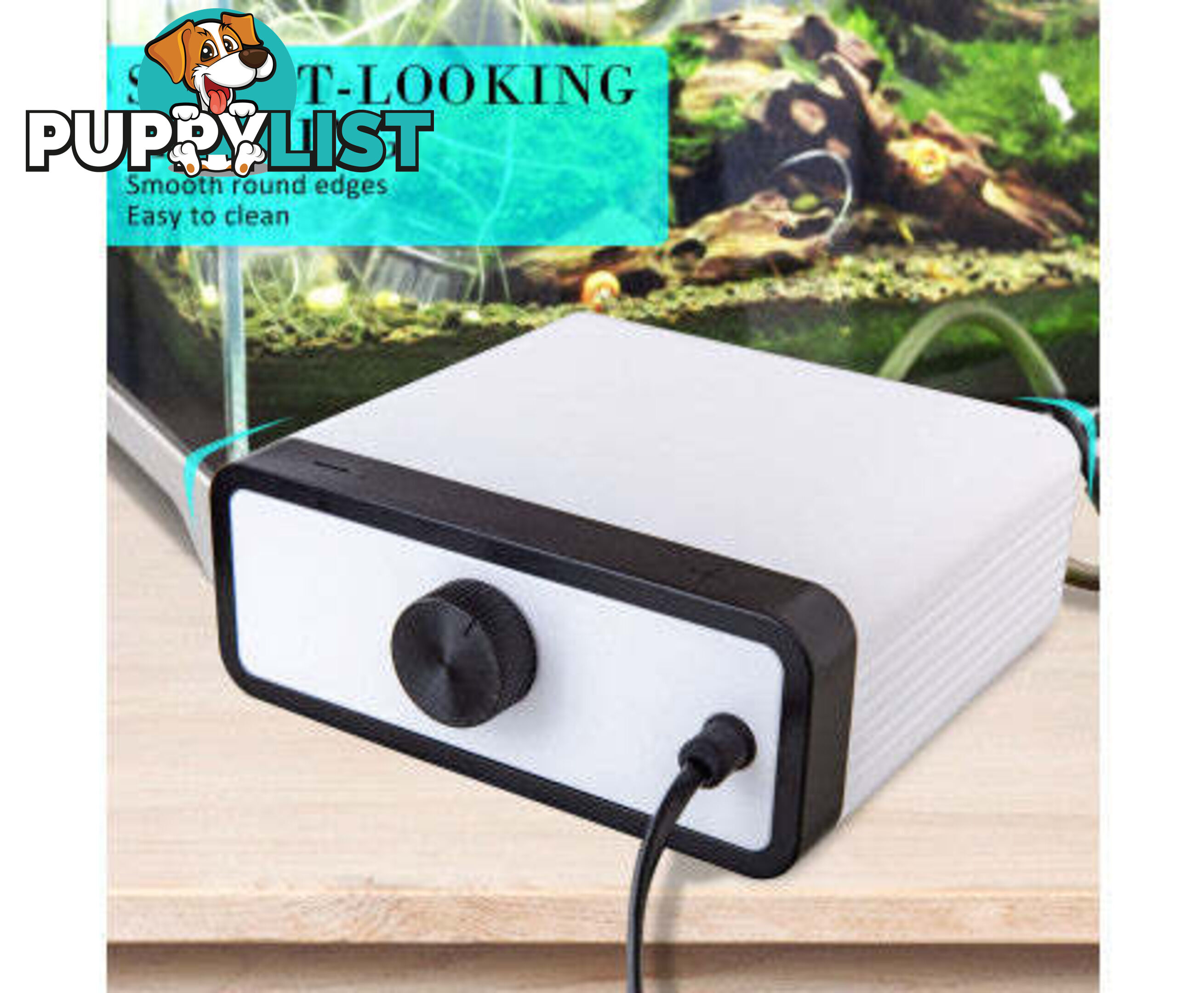 Aquarium Air Pump Oxygen Hydroponic 4 Outlet 670L/H 8W WHITE - V274-AQ-CT404