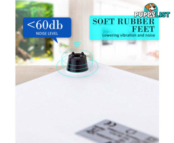 Aquarium Air Pump Oxygen Hydroponic 4 Outlet 670L/H 8W WHITE - V274-AQ-CT404