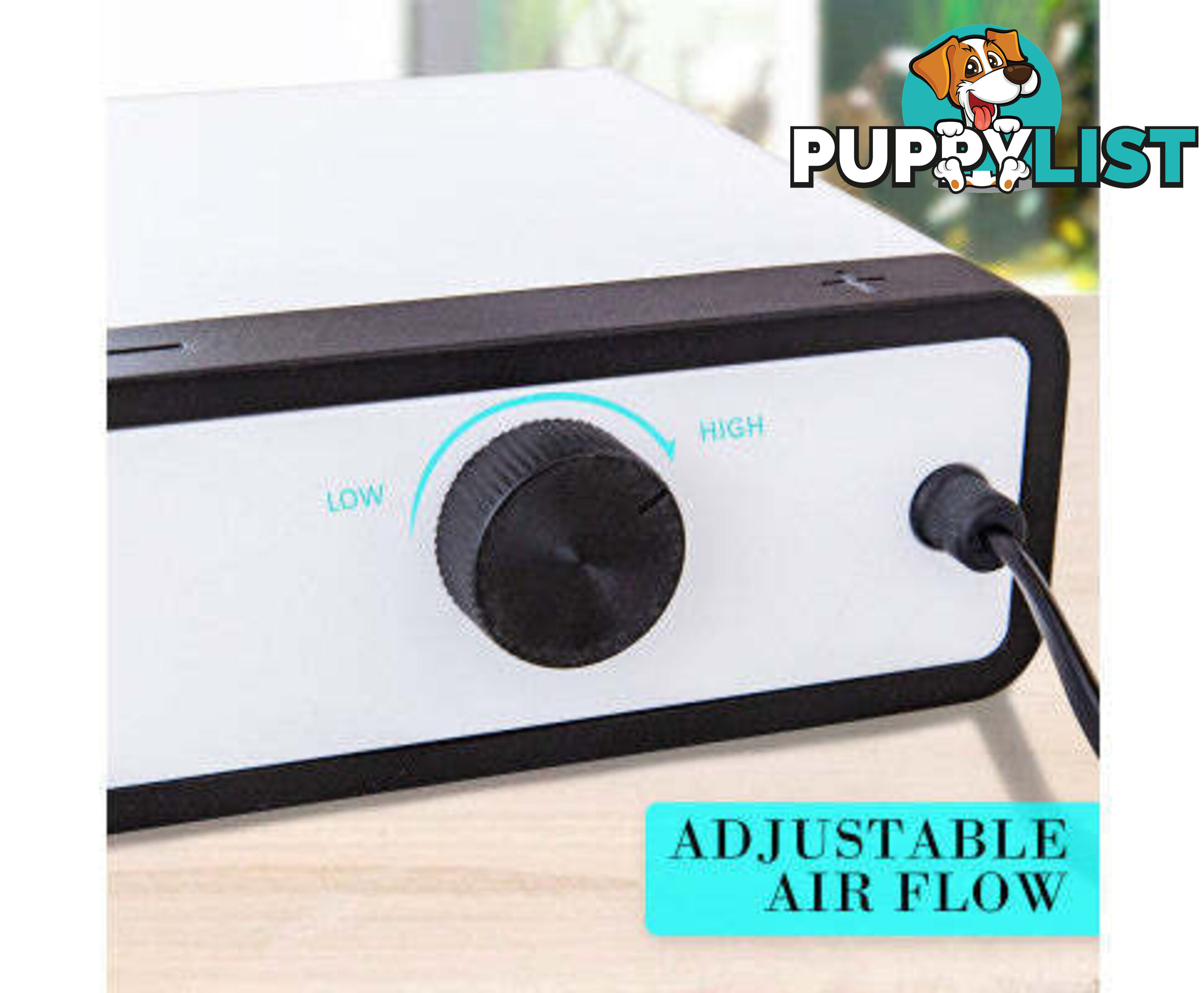 Aquarium Air Pump Oxygen Hydroponic 4 Outlet 670L/H 8W WHITE - V274-AQ-CT404
