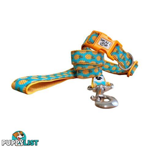 Pineapple Dog Collar - Hand Made by The Bark Side - TBSPINSM
