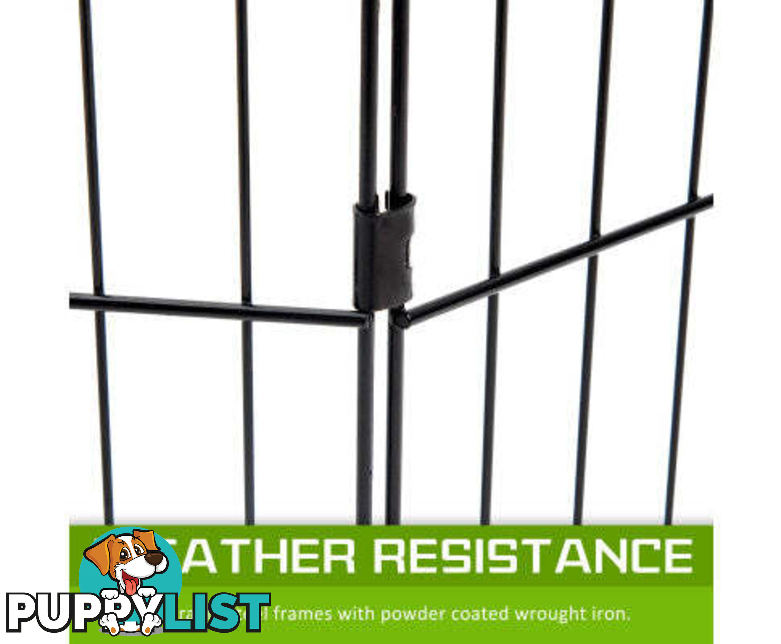 Paw Mate Pet Playpen 8 Panel Foldable Dog Exercise Enclosure Fence Cage - V274-PET-PP24