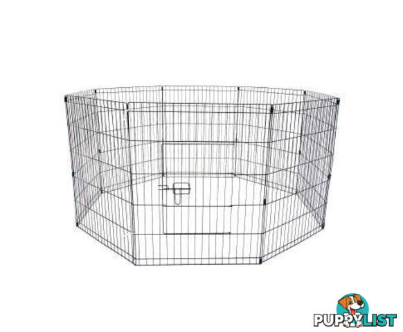 Paw Mate Pet Playpen 8 Panel Foldable Dog Exercise Enclosure Fence Cage - V274-PET-PP24