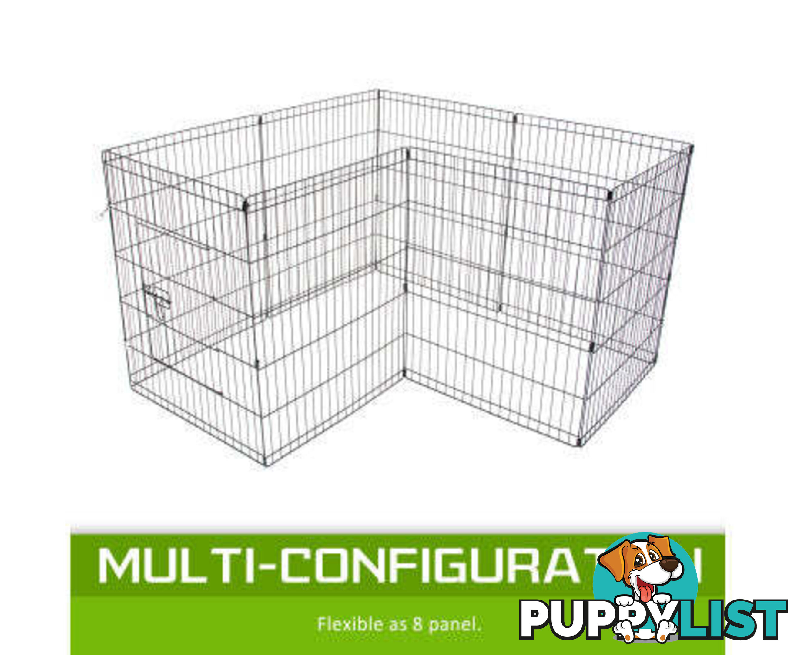 Paw Mate Pet Playpen 8 Panel Foldable Dog Exercise Enclosure Fence Cage - V274-PET-PP24