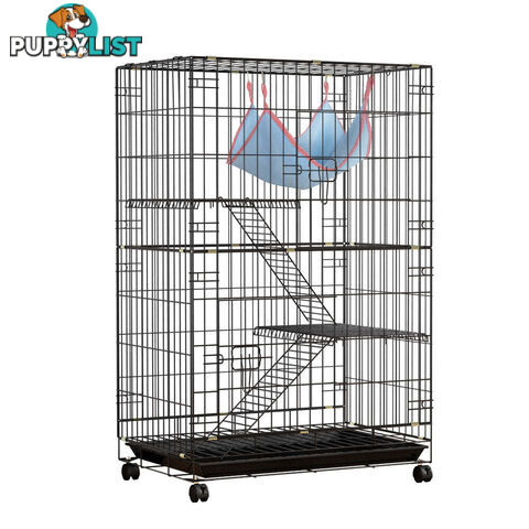 i.Pet Rabbit Cage 100cm Hutch 3 Level Indoor Guinea Pig Ferret - PET-RAB-CAGE-GV1907
