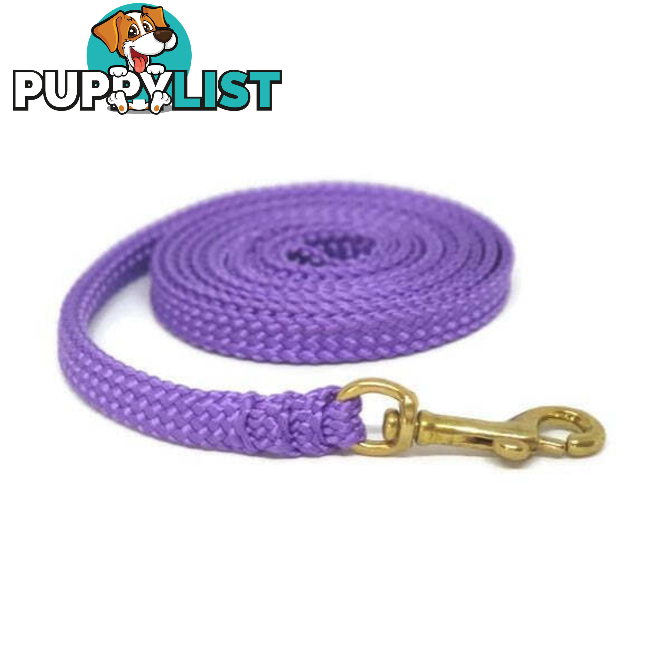 1.8m to 10m Long Dog Lead No Stitching Tough Yarnix 10mm Wide - YNXLD10-10-BK-SS