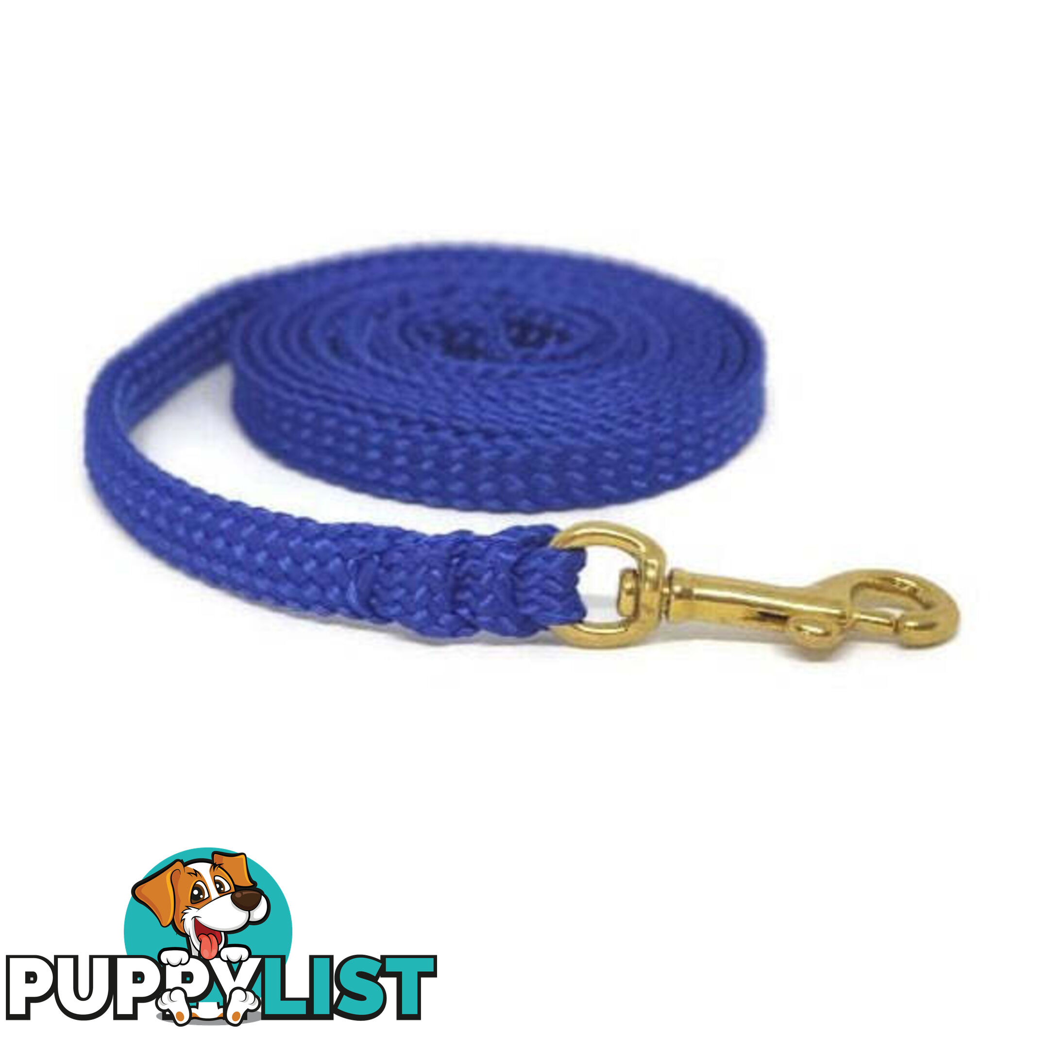 1.8m to 10m Long Dog Lead No Stitching Tough Yarnix 10mm Wide - YNXLD10-10-BK-SS