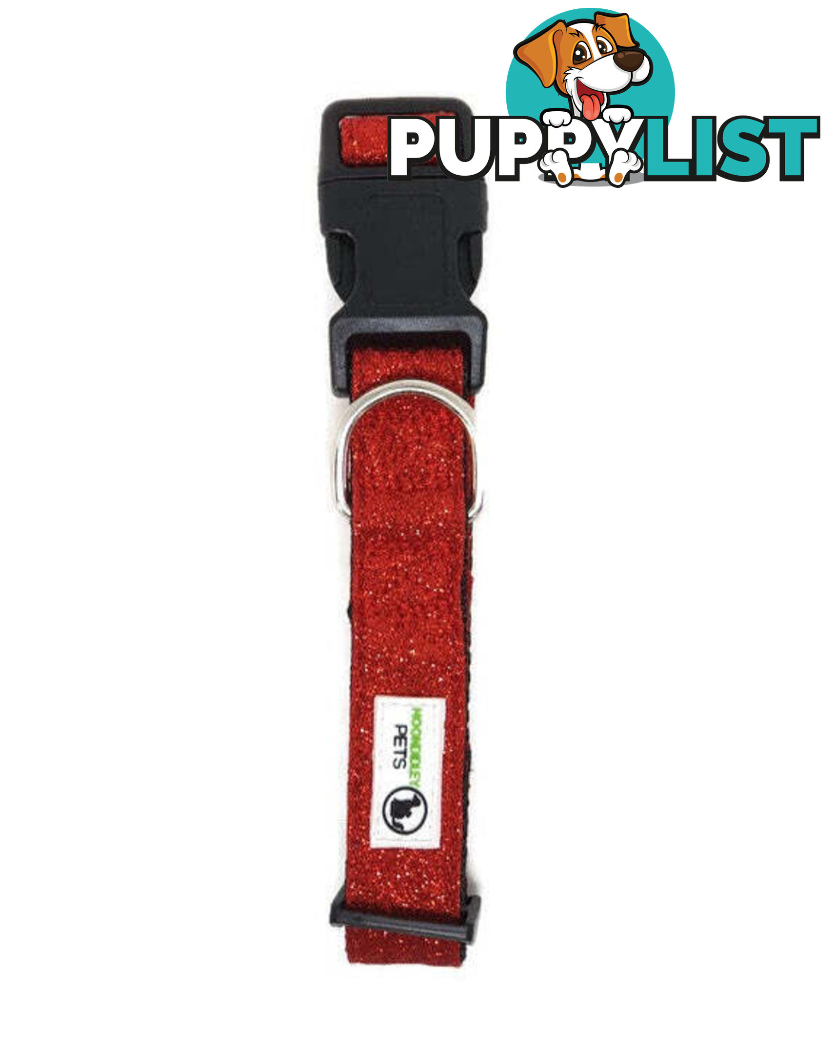 Bling Glitter Overlay Nylon Collar - Breakaway Buckle - Moondidley Pets - MDPCOLBLILGRN