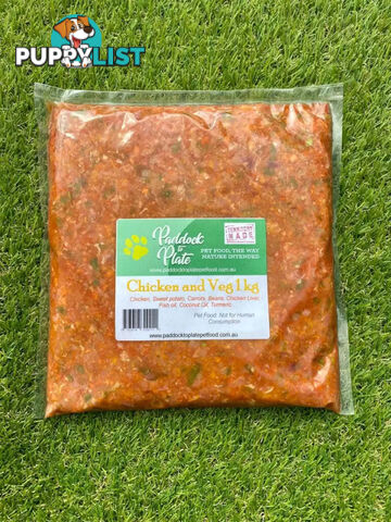 Chicken and Veg Combo 1kg Paddock to Plate - PTPCV1