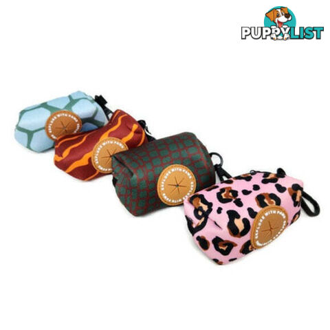 Designer Poop Bag Holder by Explore with Paws - EWPPOOPNK