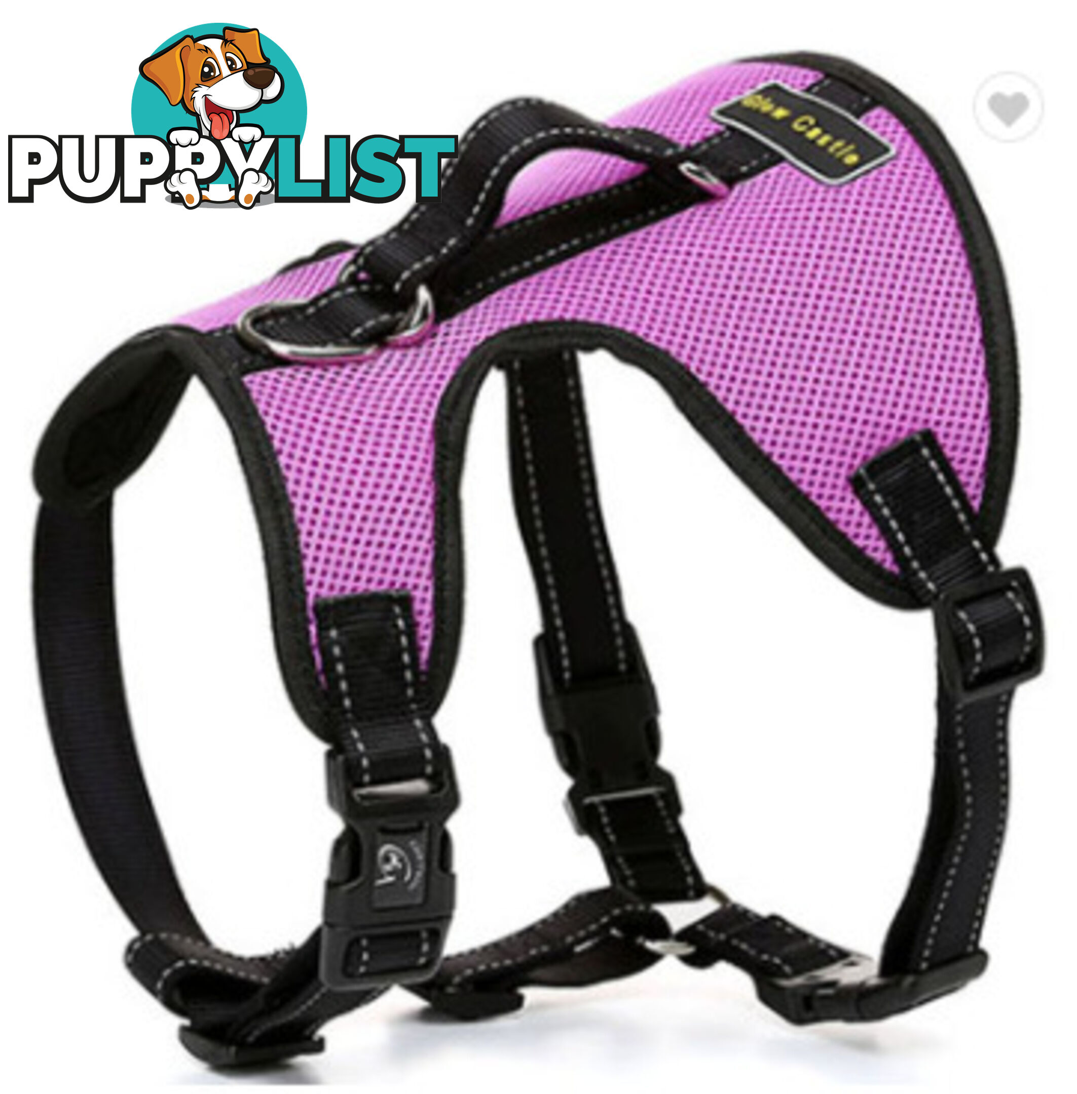 Dog Harness Billi Bob Soft Mesh Reflective Webbing - Moondidley Pets - MDPHARBILMTUR