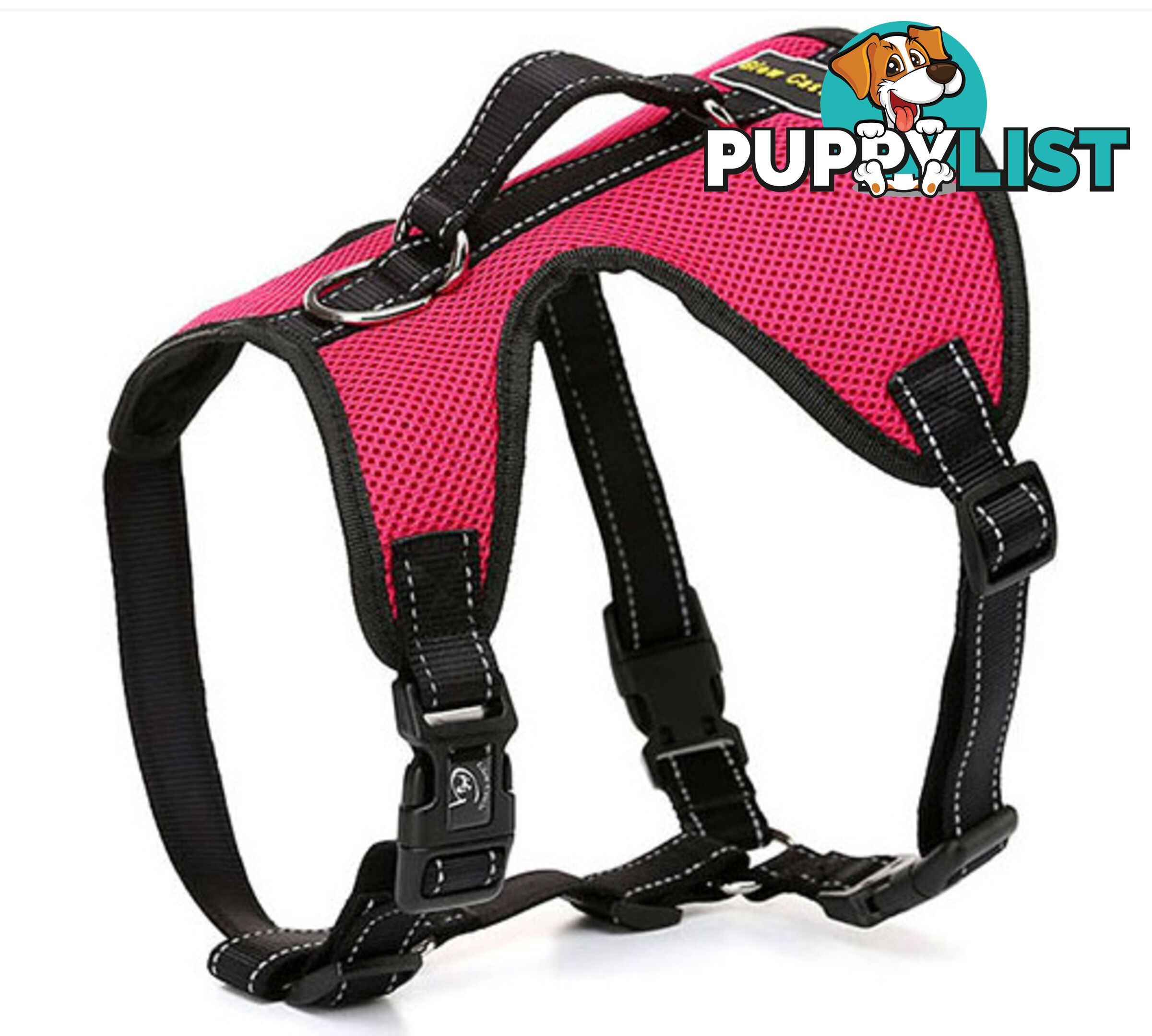 Dog Harness Billi Bob Soft Mesh Reflective Webbing - Moondidley Pets - MDPHARBILMTUR