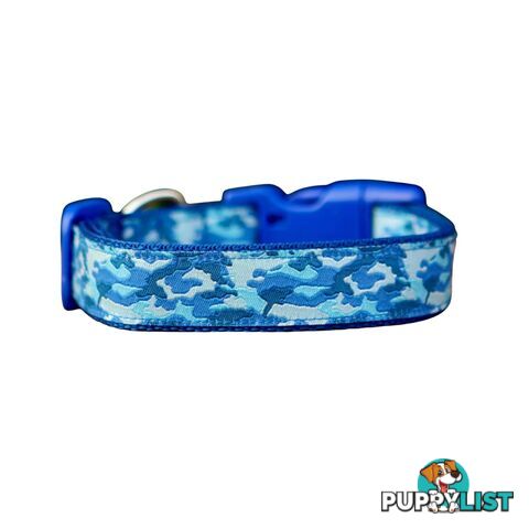 Camouflage Dog Collar - Hand Made by The Bark Side - TBSCAMLGEBLK