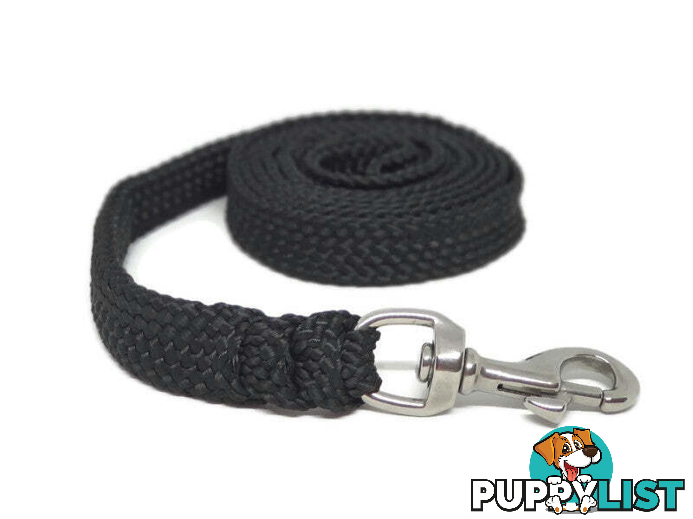 1.8m to 10m Long Dog Lead No Stitching Tough Yarnix 20mm Wide - YNXLD2010BRGRN