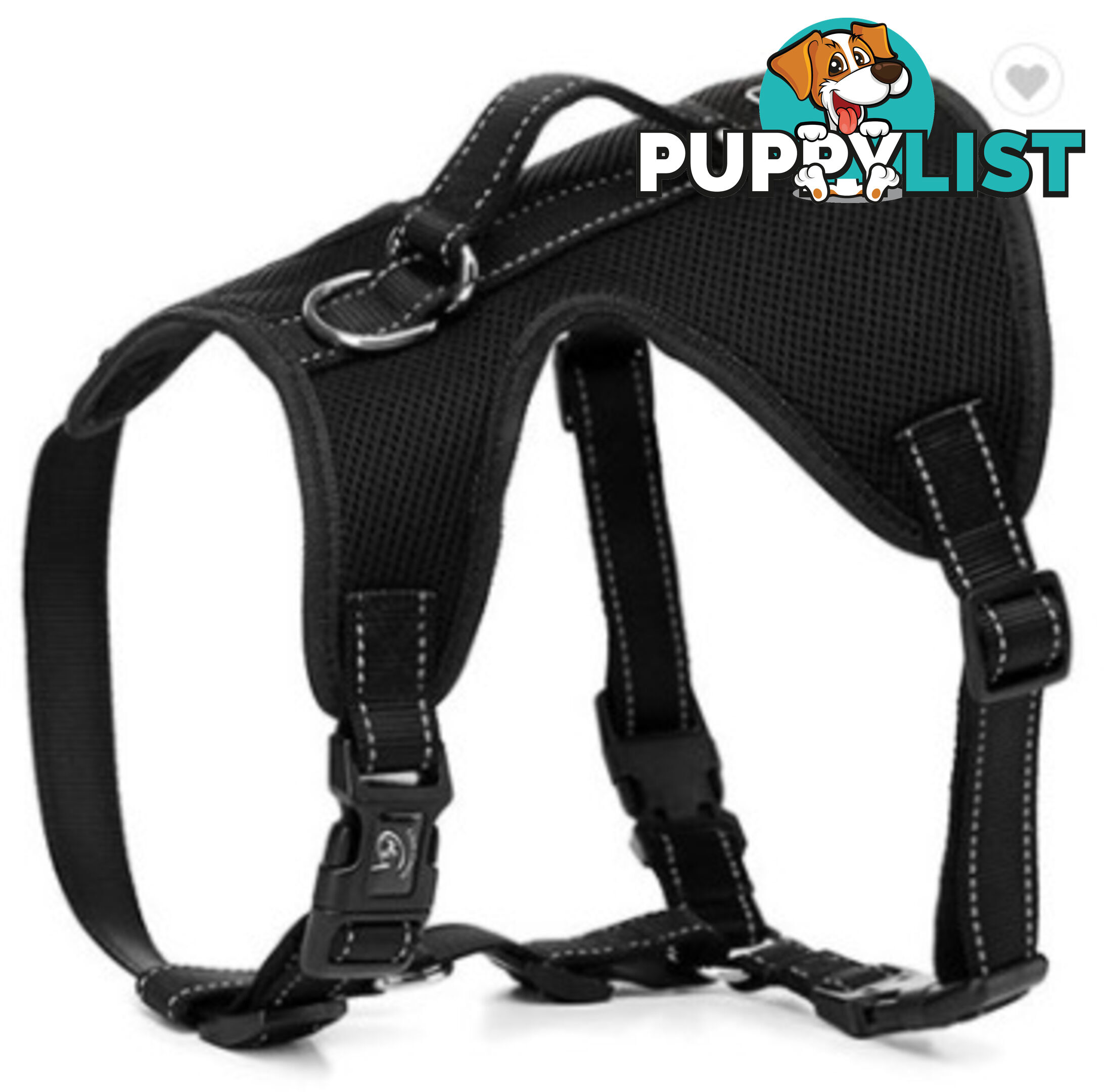 Dog Harness Billi Bob Soft Mesh Reflective Webbing - Moondidley Pets - MDPHARBILLPUR