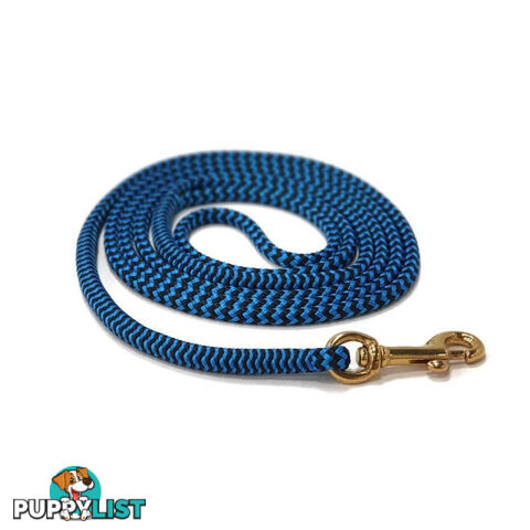 1.8m Long Lead 6mm Rope No Stitching - Yarnix - YNXLD6MM-BLK-GRN
