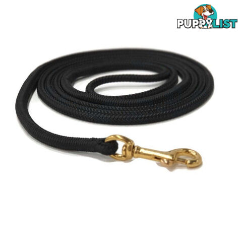 1.8m Long Lead 6mm Rope No Stitching - Yarnix - YNXLD6MM-BLK-GRN
