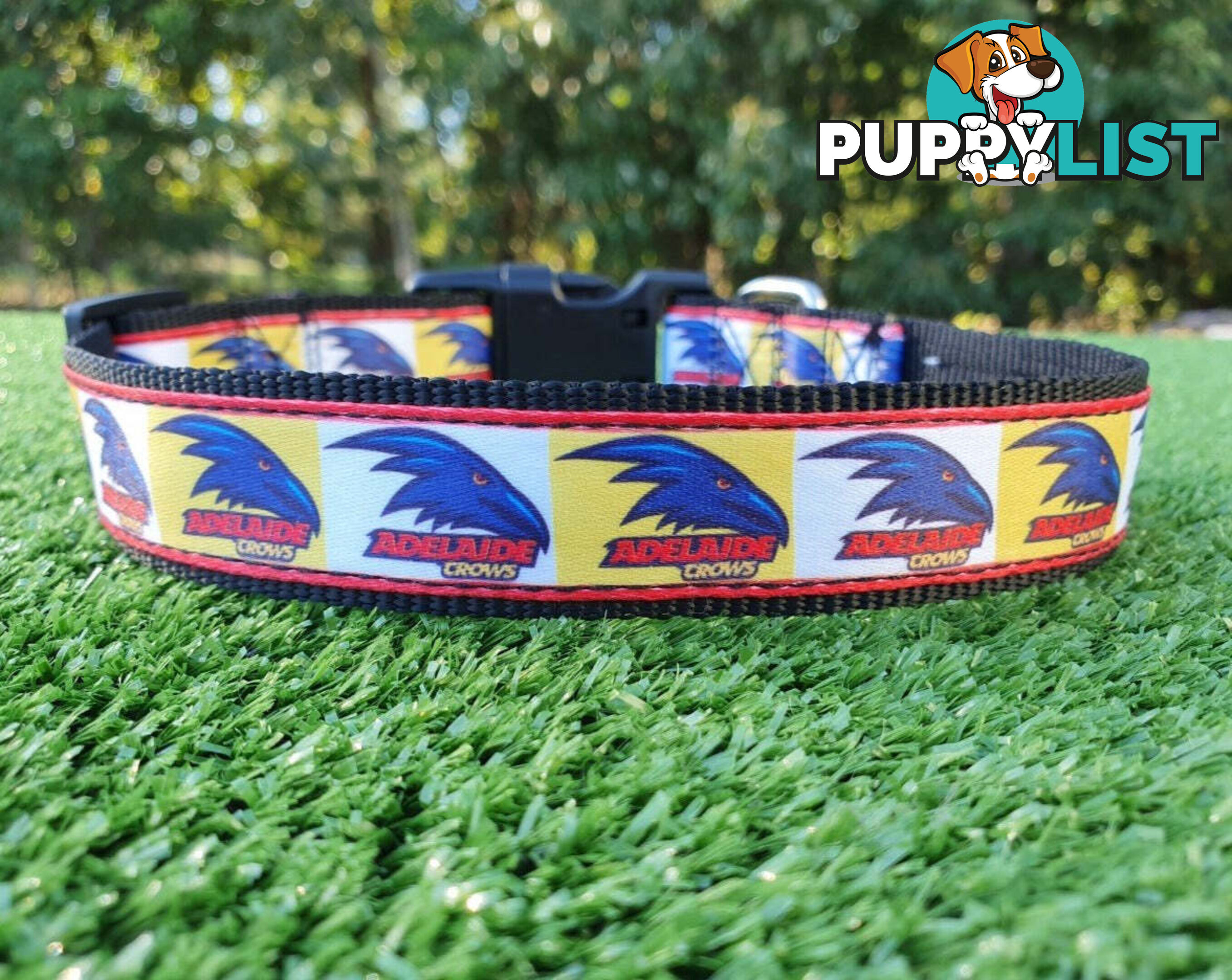 AFL Dog Collars, Footy - Aussie Rules - Moondidley Pets - MDPCOLAFLLSS