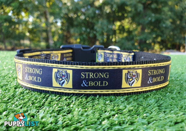 AFL Dog Collars, Footy - Aussie Rules - Moondidley Pets - MDPCOLAFLLSS