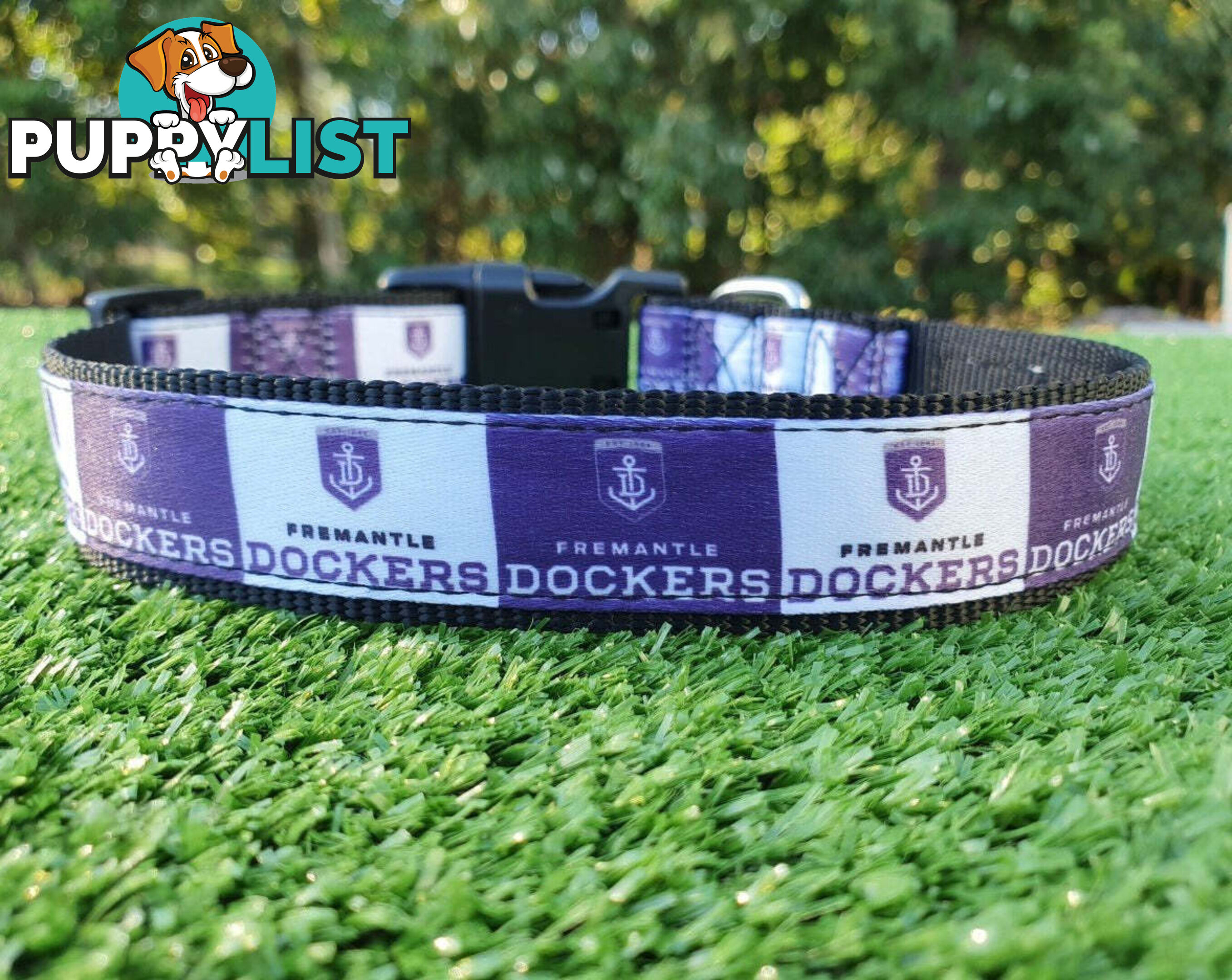 AFL Dog Collars, Footy - Aussie Rules - Moondidley Pets - MDPCOLAFLLSS