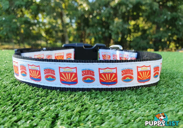 AFL Dog Collars, Footy - Aussie Rules - Moondidley Pets - MDPCOLAFLLSS