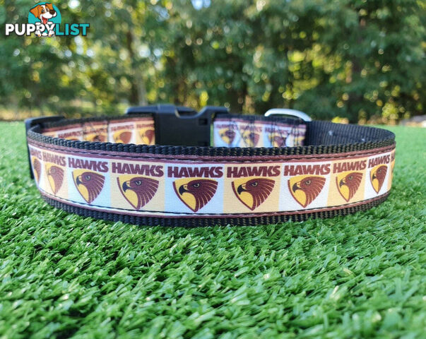 AFL Dog Collars, Footy - Aussie Rules - Moondidley Pets - MDPCOLAFLLSS