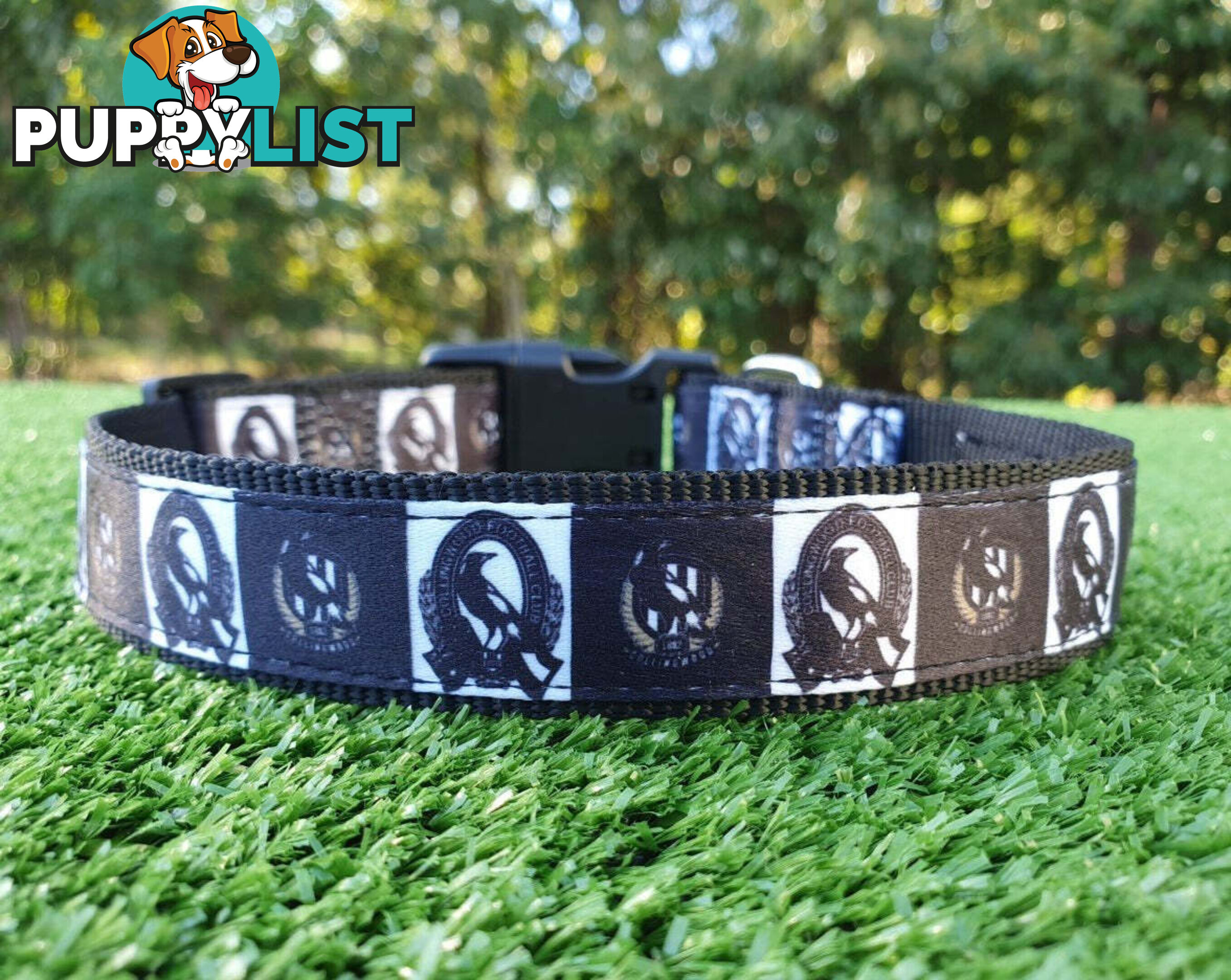 AFL Dog Collars, Footy - Aussie Rules - Moondidley Pets - MDPCOLAFLLSS