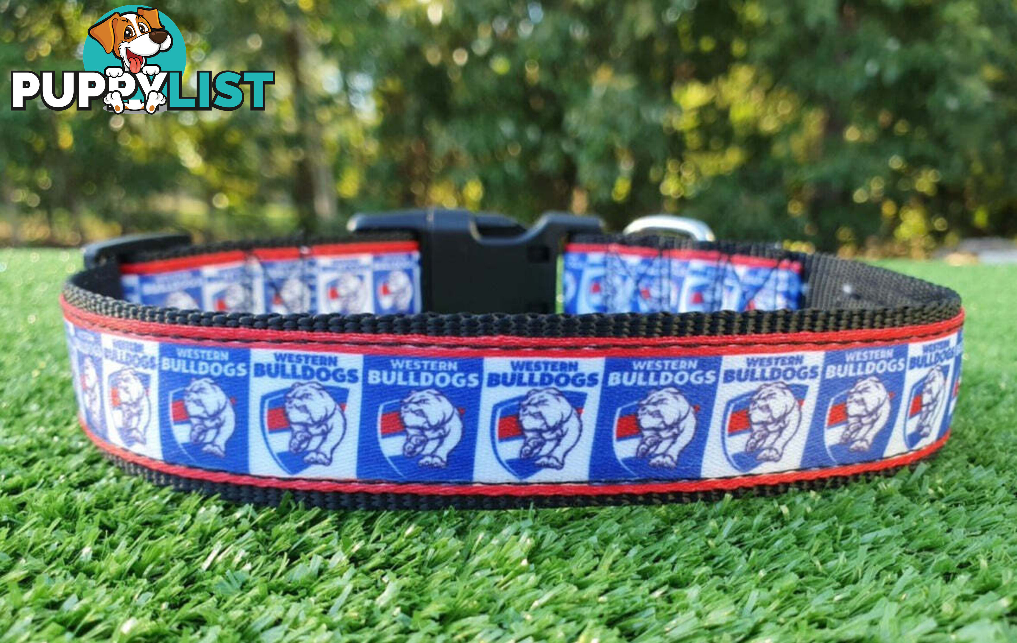 AFL Dog Collars, Footy - Aussie Rules - Moondidley Pets - MDPCOLAFLLSS