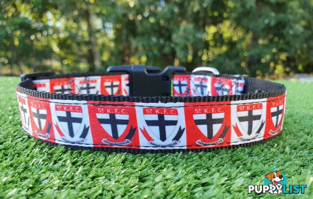 AFL Dog Collars, Footy - Aussie Rules - Moondidley Pets - MDPCOLAFLLSS