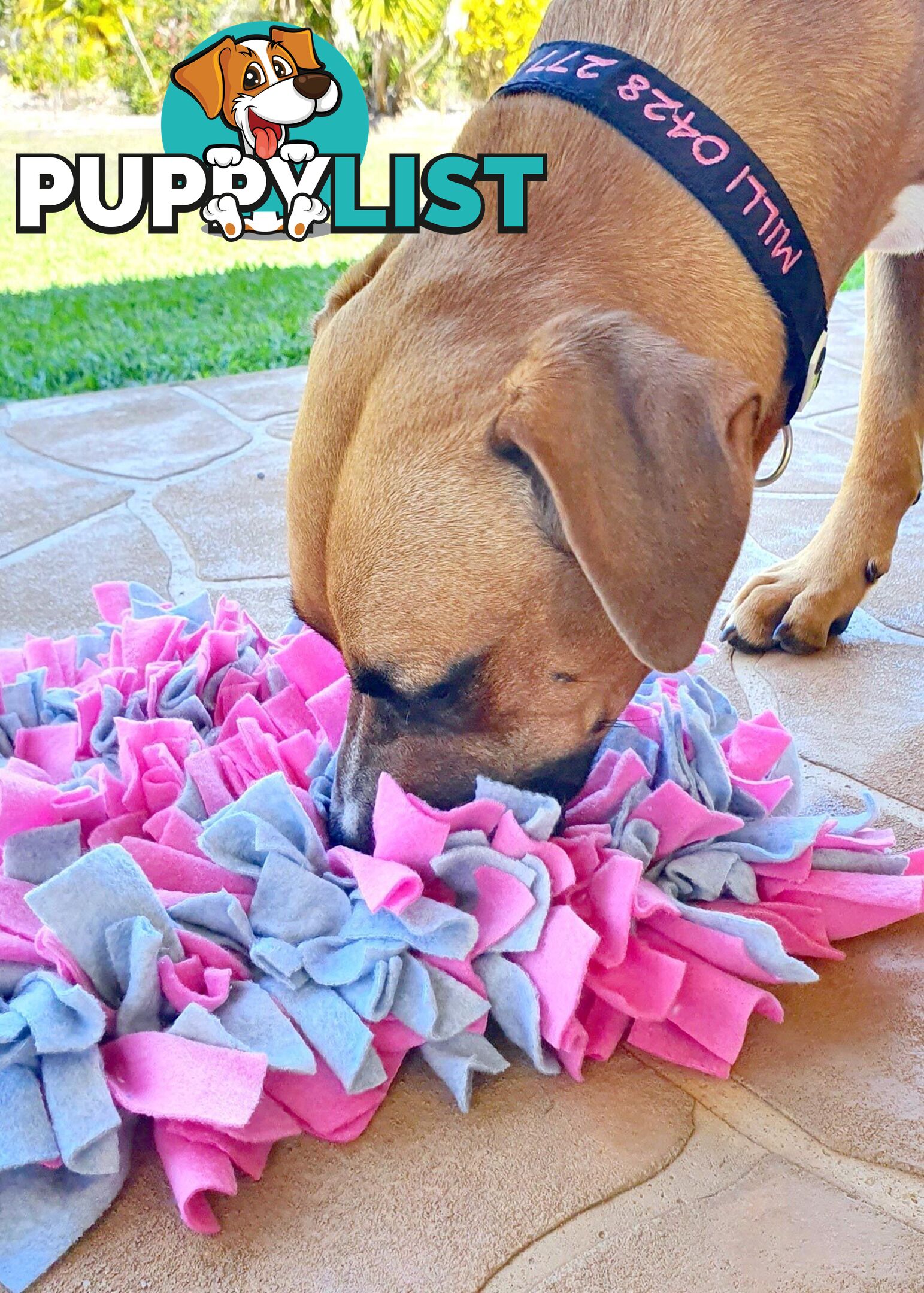 Snuffle Mats - Premium Heavy Duty Rubber Based - Pet Treat Play - Calms Anxiety - Slow Feeder - SNULPNKGRE