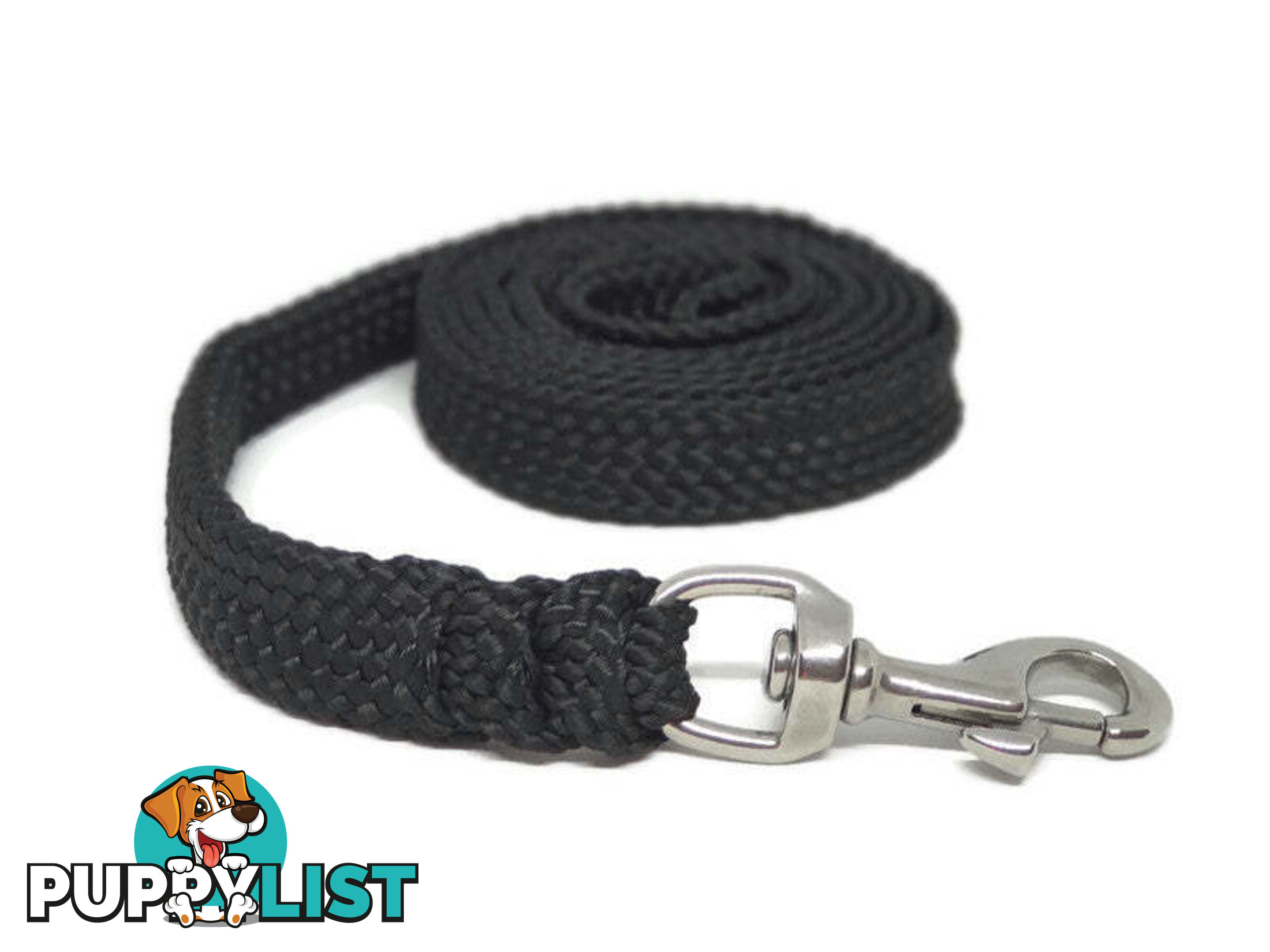 1.8m to 10m Long Dog Lead No Stitching Tough Yarnix 20mm Wide - YNXLD2010BRPUR