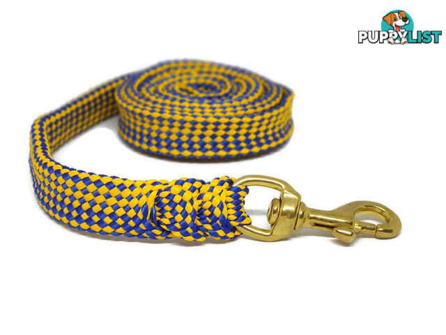 1.8m to 10m Long Dog Lead No Stitching Tough Yarnix 20mm Wide - YNXLD2010BRPUR