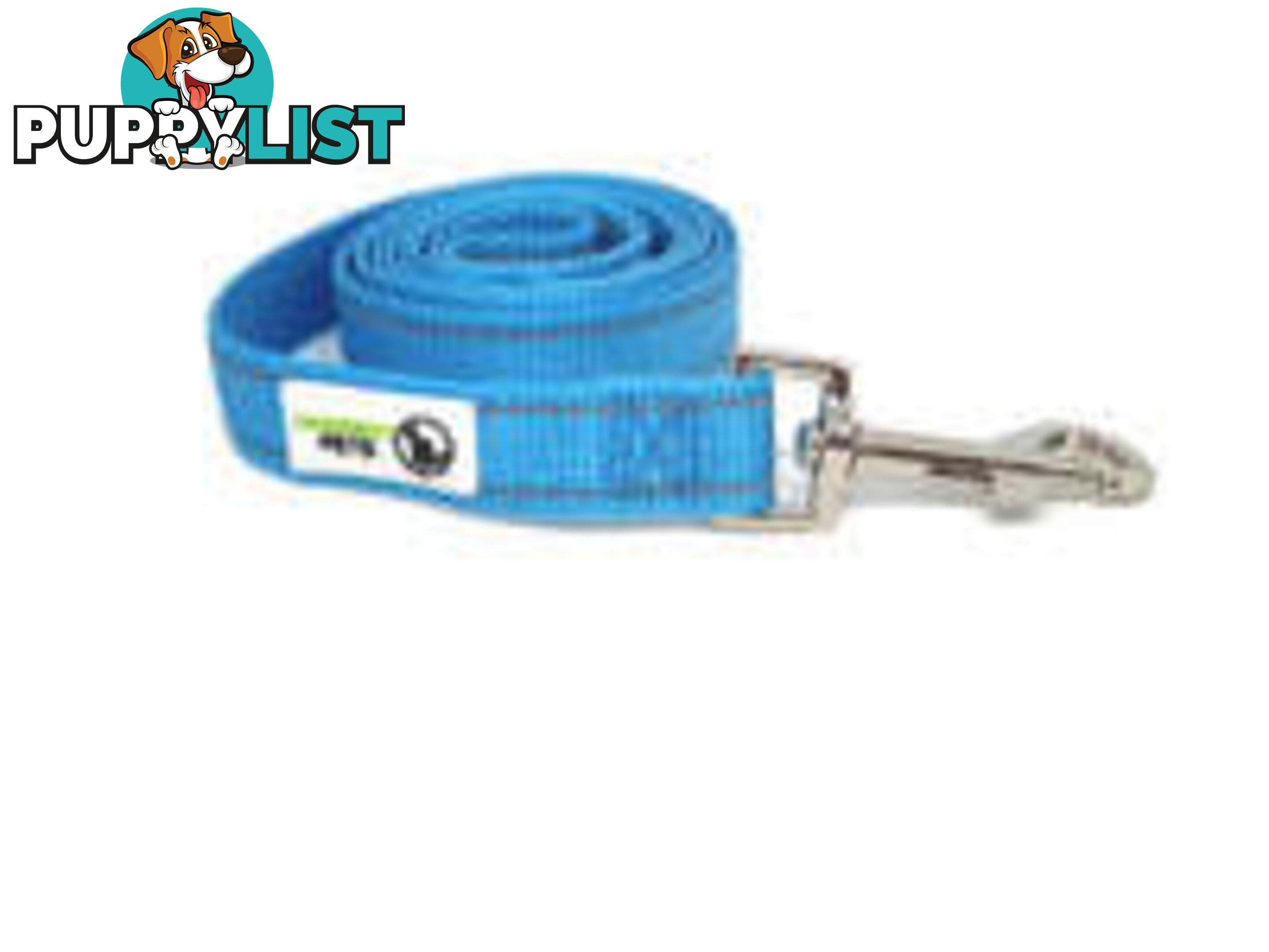 5m Long Nylon w/Reflective Stitching Dog Lead - Moondidley Pets - MDPLDREFGRN205