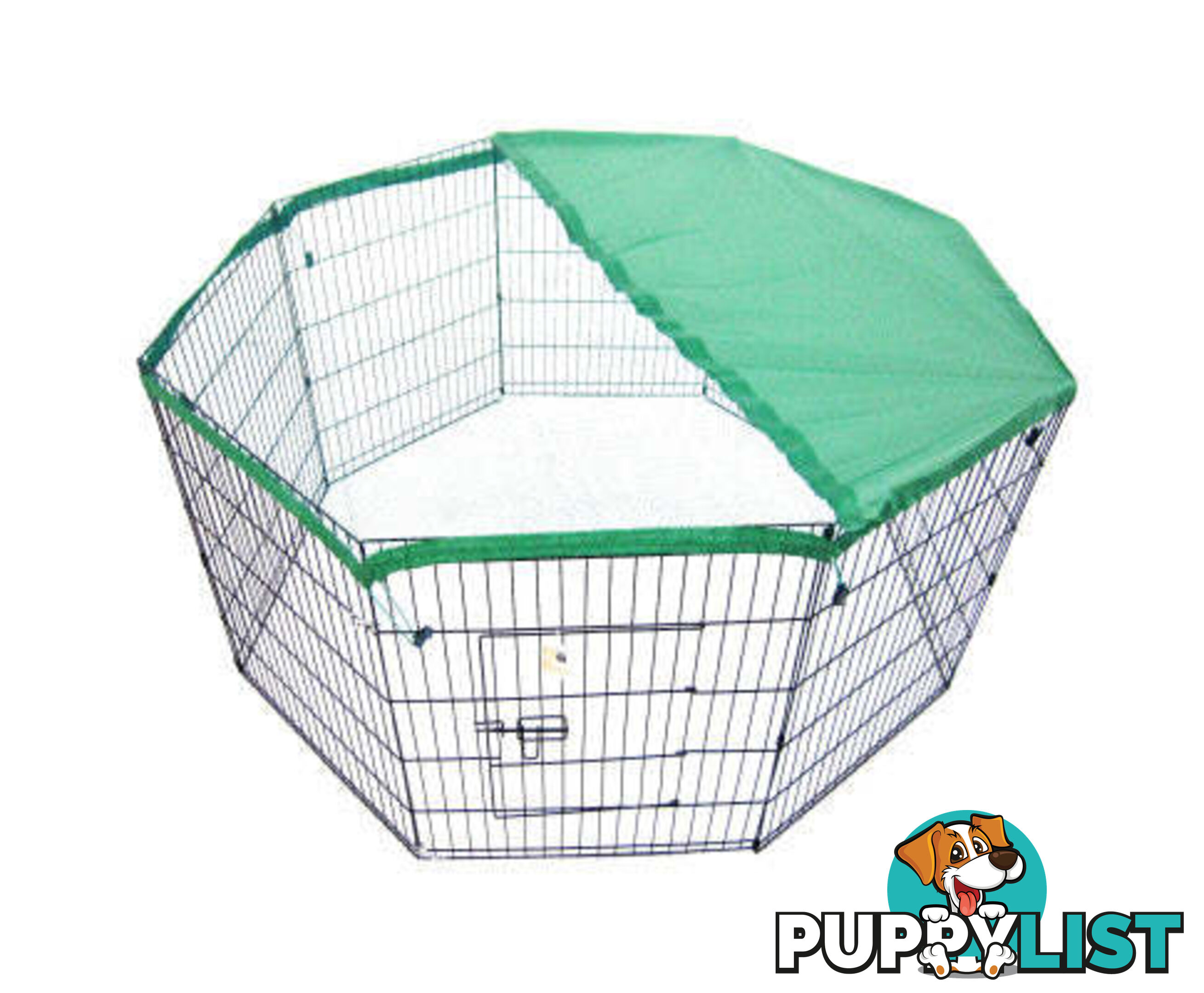 Paw Mate Green Net Cover for Pet Playpen Dog Exercise Enclosure Fence Cage - V274-PET-PPCV30-GN