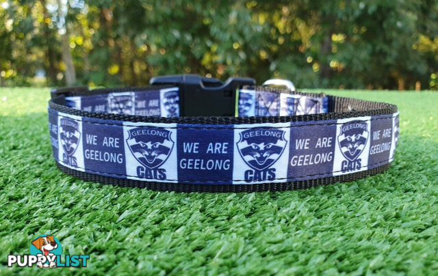 AFL Dog Collars, Footy - Aussie Rules - Moondidley Pets - MDPCOLAFLXSBL