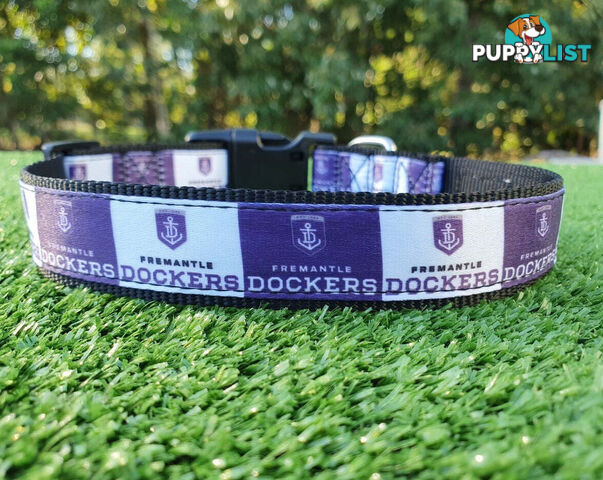 AFL Dog Collars, Footy - Aussie Rules - Moondidley Pets - MDPCOLAFLXSBL