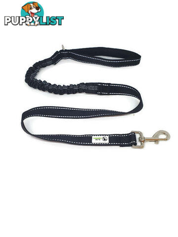 Bungee Dog Lead Nylon w/Reflective Stitching - Moondidley Pets - MDPLDBUNGR