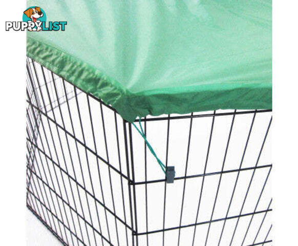 Paw Mate Green Net Cover for Pet Playpen Dog Exercise Enclosure Fence Cage - V274-PET-PPCV32S-GN
