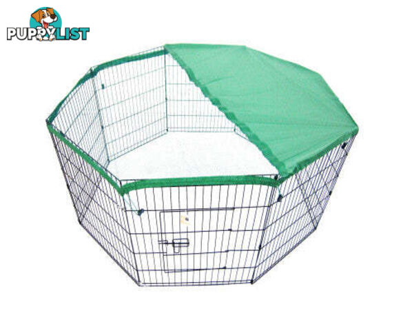 Paw Mate Green Net Cover for Pet Playpen Dog Exercise Enclosure Fence Cage - V274-PET-PPCV32S-GN