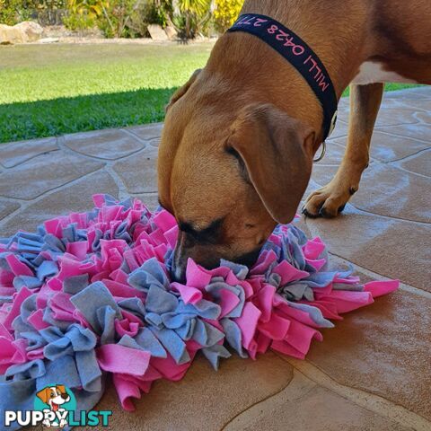 Snuffle Mats - Premium Heavy Duty Rubber Based - Pet Treat Play - Calms Anxiety - Slow Feeder - SNUFFLE-SM-PIGR