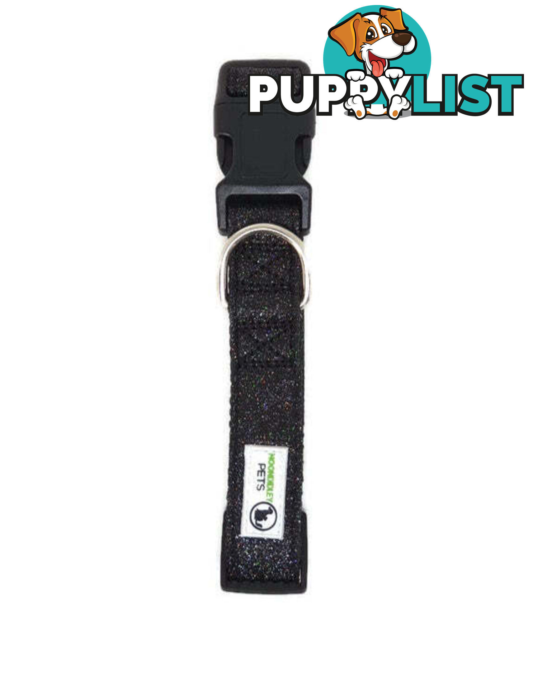 Bling Glitter Overlay Nylon Collar - Breakaway Buckle - Moondidley Pets - MDPCOLBLIXSLPNK