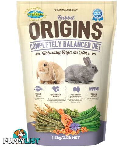 Vetafarm Rabbit Origins Food - WPS-AFV0080