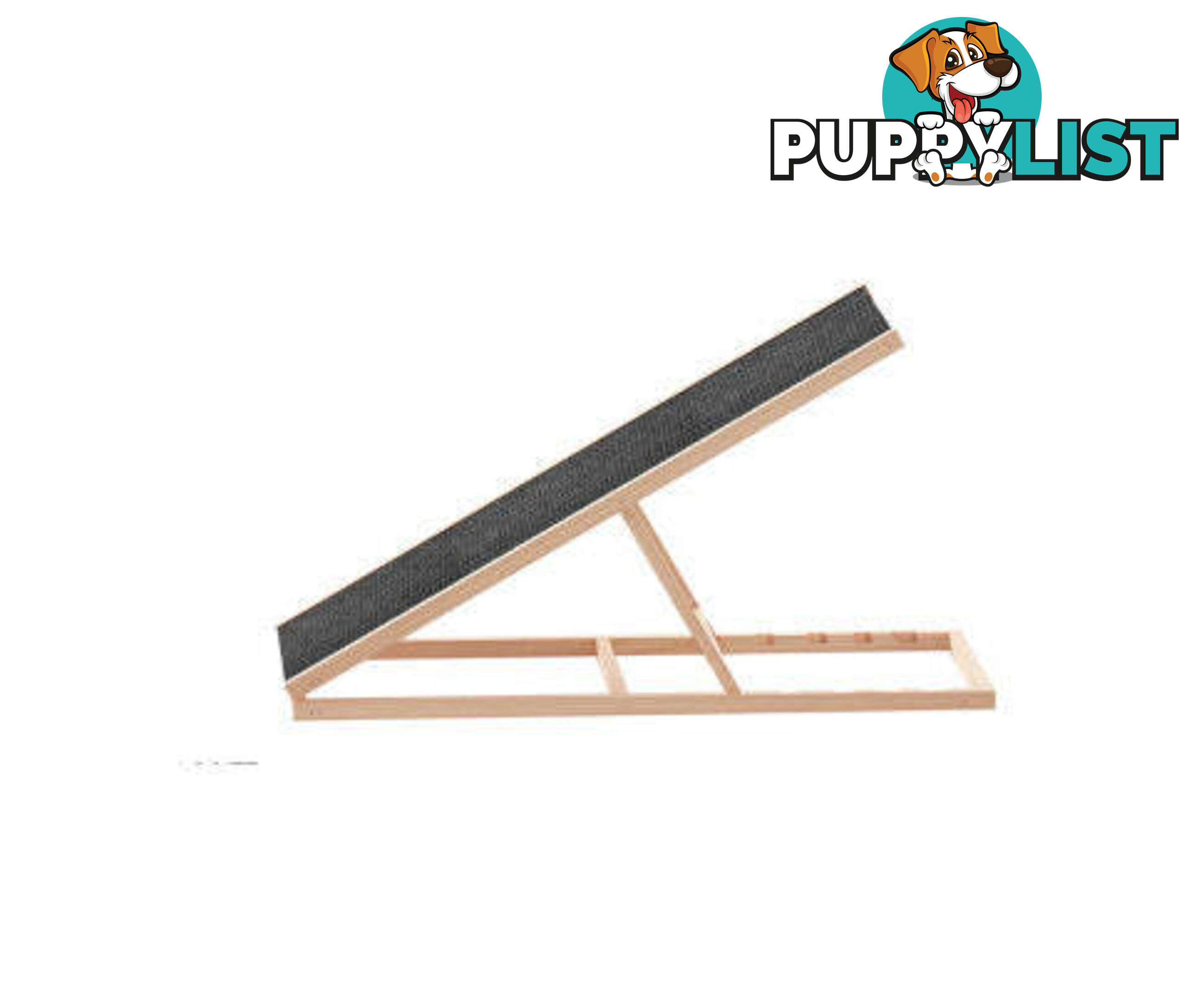 i.Pet Dog Ramp Adjustable Height for Bed, Sofa or Car Foldable - FDR-D-WOOD100-GR
