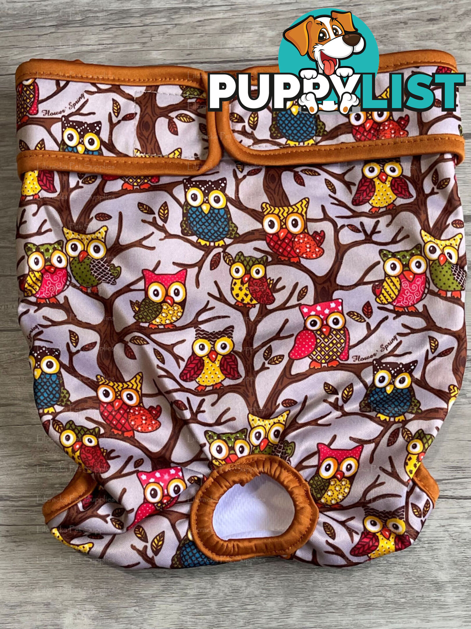 Dog / Cat Female Diaper - Washable adjustable - Lil Cracker - LCDIAXSSTA