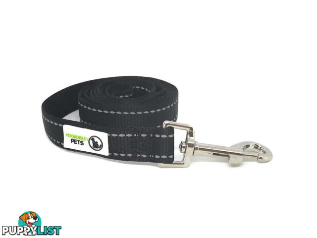 1.8m Nylon w/Reflective Stitching Dog Lead - Moondidley Pets - MDPLDREFLBLU251.8
