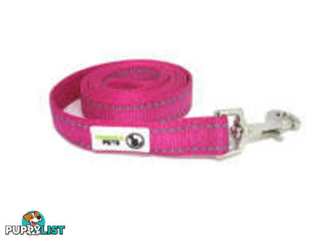 1.8m Nylon w/Reflective Stitching Dog Lead - Moondidley Pets - MDPLDREFLBLU251.8