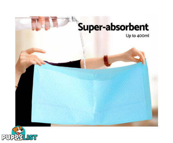 Puppy Dog Pet Training Pads Cat Toilet 60 x 60cm Super Absorbent Indoor Disposable - PET-PAD-BL-400