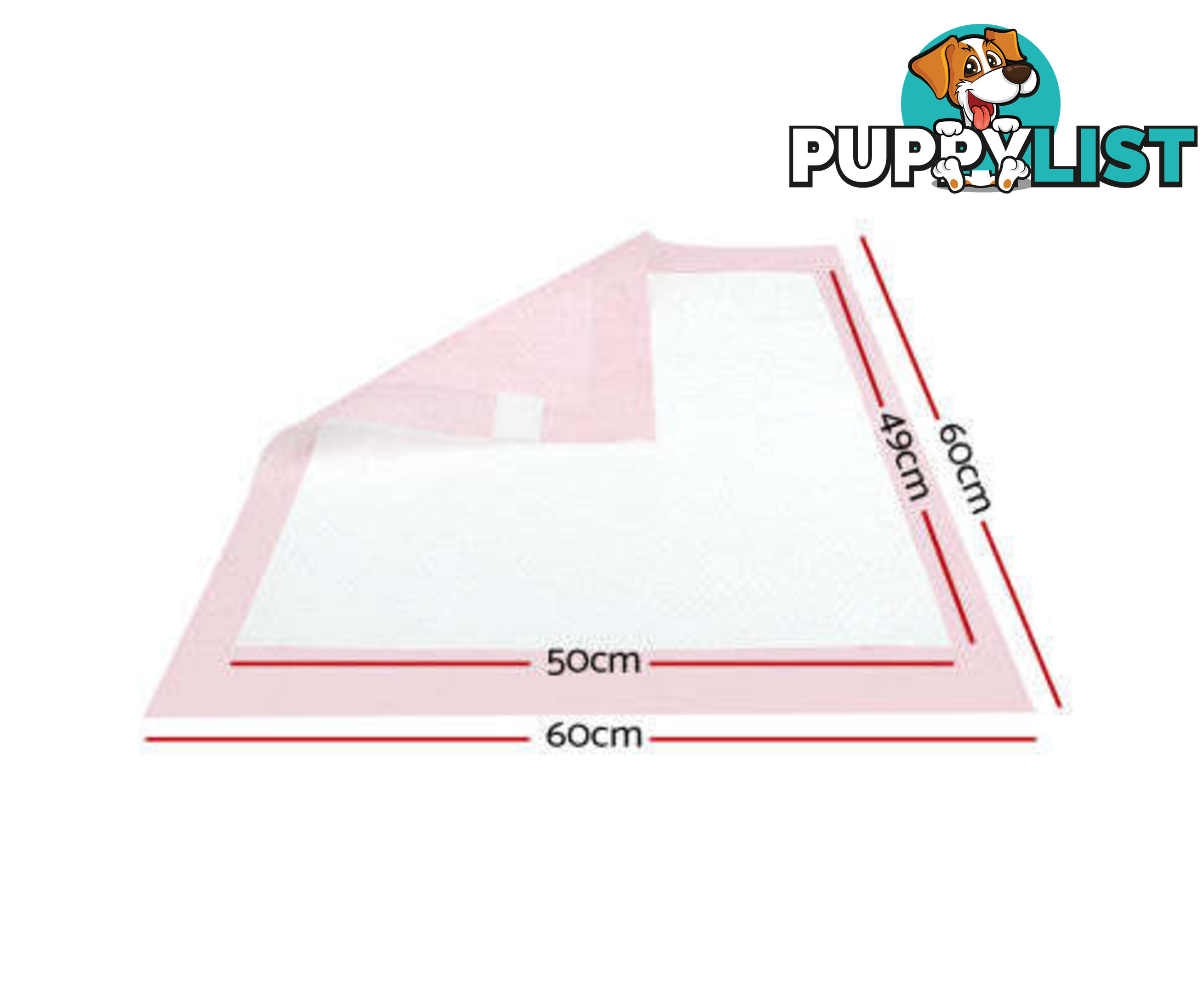 Puppy Dog Pet Training Pads Cat Toilet 60 x 60cm Super Absorbent Indoor Disposable - PET-PAD-BL-400