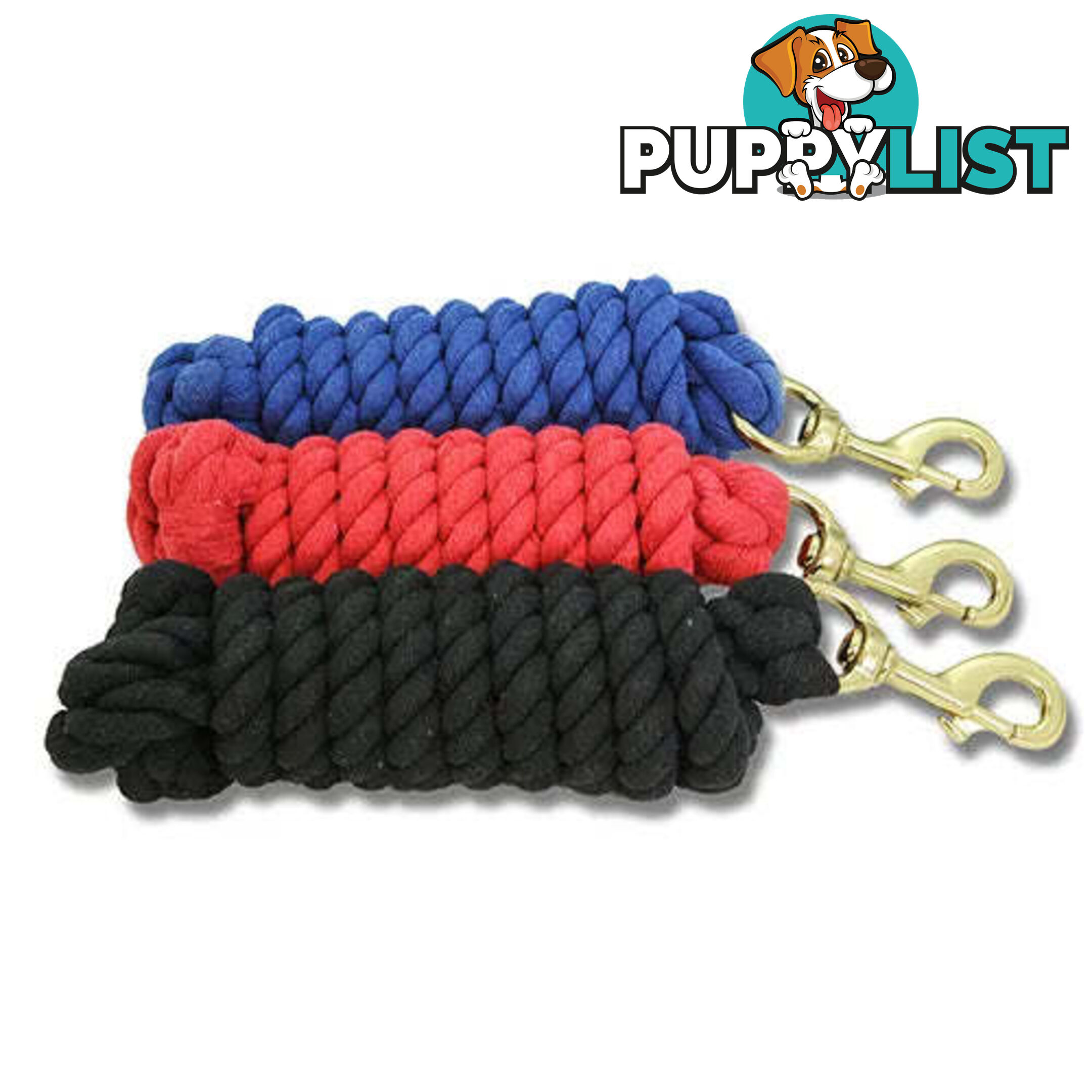COTTON LEAD ROPE - BAINBRIDGE - BB-A2133-BLU
