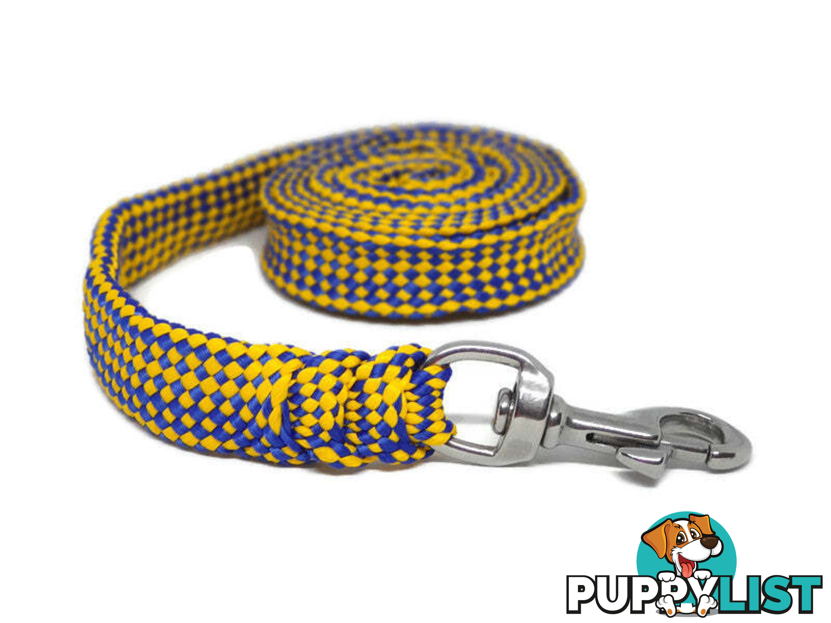 1.8m to 10m Long Dog Lead No Stitching Tough Yarnix 20mm Wide - YNXLD201.8SSRED