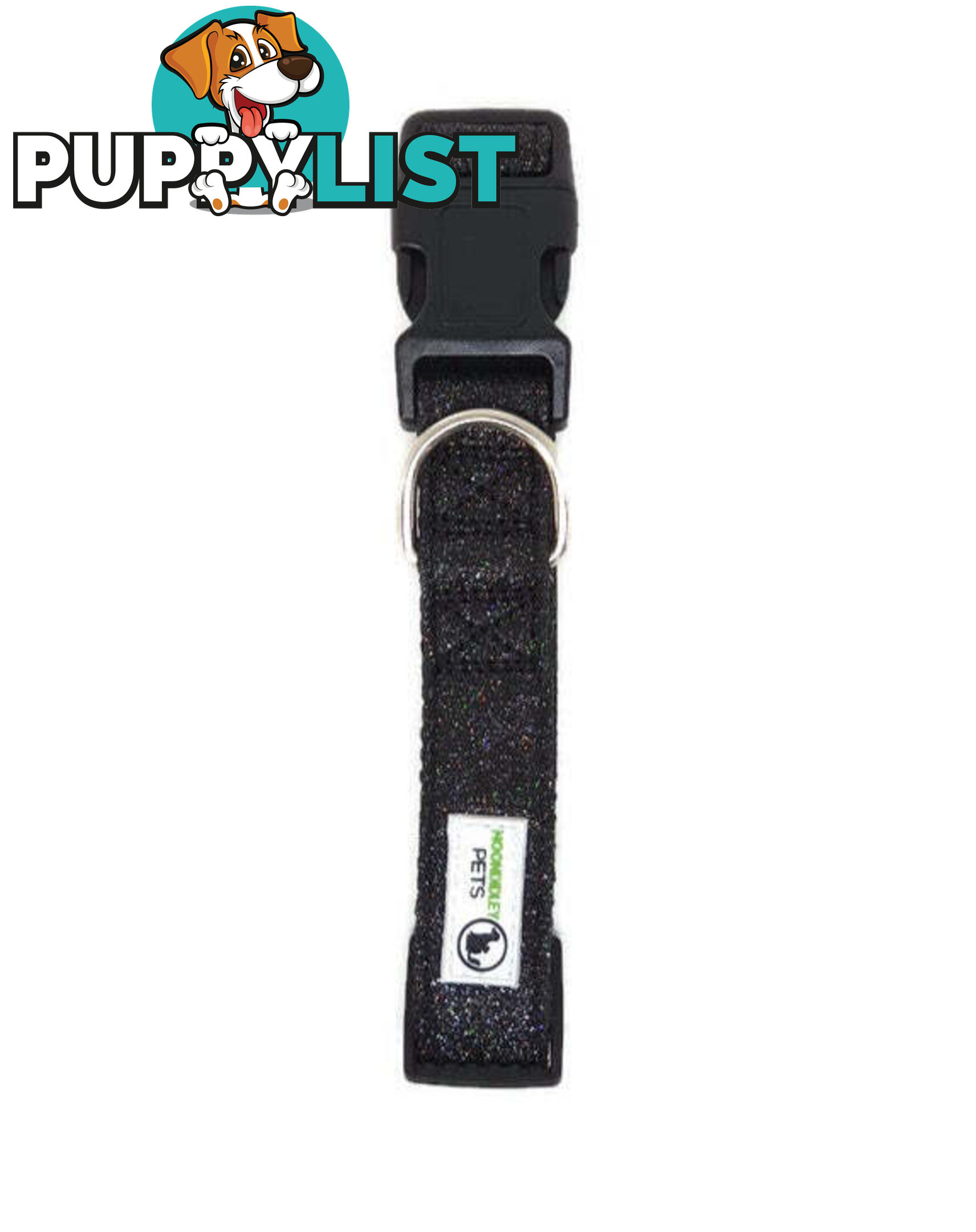 Bling Glitter Overlay Nylon Collar - Breakaway Buckle - Moondidley Pets - MDPCOLBLIXLRED